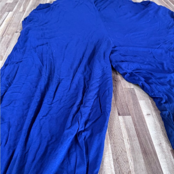 Elegant Blue Women's Jumpsuit With Pockets - Picture 2 of 3